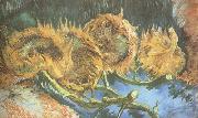 Vincent Van Gogh Four Cut Sunflowers (nn04) USA oil painting reproduction